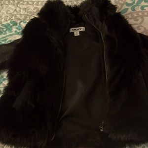 Like new DKNY faux fur jacket/vest.purchased from macys, worn 2x’s.